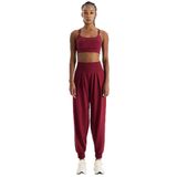 Soft Kumaş Dokulu Dikişsiz Jogger Pantolon (SCARLET KIRMIZISI, L)