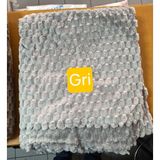 Soft Kürklü Koltuk Örtüsü 170X215 cm Yumuşak Peluş Kaymaz Taban Kanepe Örtüsü - 175 x 215 cm - Gri