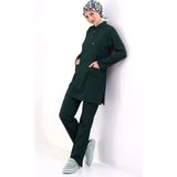 Soft Likralı Tesettür Forma Takım Iki Çıtçıt 6429 Ördek Başı Yeşili