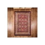 Soft Line Afgan Desenli Halı - Kırmızı - 160X230 Cm
