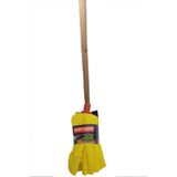 Soft Mop Mikrofiber Havlu Paspas Mop Ucu Ahşap Sapı Takım - Sarı