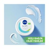 Soft Nemlendirici Bakım Kremi 100 Ml, El,yüz,vücut Kremi, 48 Saat Nemlendirme,jojoba Yağı,e Vitamini,paraben Içermez - Option-1