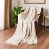 Soft Nemo Koltuk Şalı - Ekru / Bej - 180X220 cm - 1,5 x 0,7 m - Çok Renkli