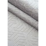 Soft Nest Dinarsu Armoni Gri Kaymaz Tabanlı Kesme Kabartmalı Salon Koridor Mutfak Halı - 200 x 200 cm