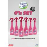 Soft Oda Spreyi 400 Ml 6'Lı Eko Paket - Air Freshener Neon Pembe Çiçekler Oda Kokusu