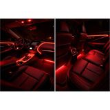 Soft Oto Araç Içi Ip Neon LED 2 Metre Kırmızı