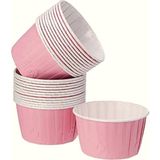 Soft Pastel Pembe Muffin Cupcake Kalıbı Kek Kapsülü, Muffin Kek Kalıbı, Airfryer Uyumlu