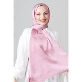 Soft Pembe Harem Scarf Como Saten Şal