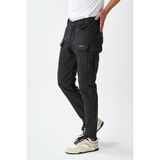 Soft Shell Rüzgar, Su & Soğuk Geçirmez Içi Polarlı Kışlık Taktik Pantolon E218-14 - 3XL - Siyah