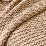 Soft Shiny Koltuk Şalı - Bej / Kahverengi - 130X170 cm - 1,5 x 0,7 m - Çok Renkli