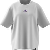 Soft Sport Graphic Kadın Beyaz Günlük Stil T-Shirt JZ7904