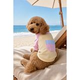 Soft Sun Köpek Tişörtü | Cepli Şeker Renkli Yazlık Köpek Kıyafeti | Küçük Irklar İçin