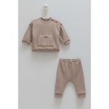 Soft Teddy Kanguru Cepli Alt Üst Takım - Caramell - TKU1862 - Kahverengi - 1 - 3 Ay - TKU1862-KAHVERENGI-1 - 3 Ay Kahverengi