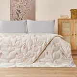 Soft Tek Kişilik Yün Yorgan - Beyaz - 155X215 Cm
