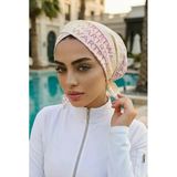 Soft Yazı Desen Çapraz Havuz - Deniz Bonesi