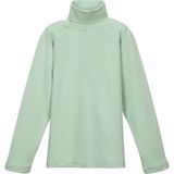 Soft Yeşil Basic Kışlık Tam Balıkçı Yaka Uzun Kollu Kız Çocuk Tişört - 11 Yaş