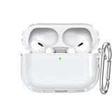Soft Yumuşak Şeffaf Esnek Silikon Airpods Pro 2 ile uyumlu Kulaklık Kılıfı ve Karabina Anahtarlık (Şeffaf, Airpods Pro 2)