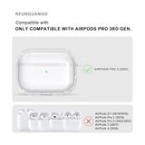 Soft Yumuşak Şeffaf Esnek Silikon Airpods Pro 3 ile Uyumlu Kulaklık Kılıfı ve Karabina Anahtarlık (Şeffaf, Airpods Pro 3) - Option-1 - Altın