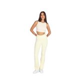 Softandbasic İspanyol Paça Flare Yoga Tayt Sarı L