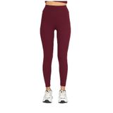 Softandbasic Slım Fit Toparlayıcı ve Esnek Bordo Tayt Bordo M
