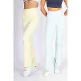 soft&basic Kadın 2'li İspanyol Paça Flare Premium İspanyol paça Tayt Pantalon SB-0008