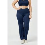 soft&basic Kadın Dalgıc Scuba Kumaş Geniş Paça Battal Büyük Beden Eşofman Altı 2XL-3XL-4XL-5XL-6XL