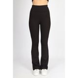 soft&basic Kadın Kaşkorse Raporlu Toparlayıcı İspanyol Paça Siyah Tayt Pantalon SB-0020