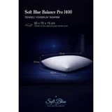 Softblue Balance Pro 1400 Sert ve Yüksek Ortopedik Yastık 50X70X15 cm | 1400 gr Iç Dolgu - 50 × 70 cm - Beyaz