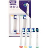 SoftBristles Accurate Clean Eb20-x Şarjlı Diş Fırçası Oral-b Diş Fırçalarına Uyumlu 4 Adet Yedek Başlık