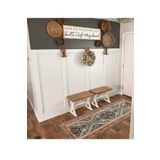 softclass Iskandinav Duvar Çitası 1 Paket ( 5 Adet) 100x8 cm Dekoratif Mdf Duvar Çitası