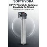 Softhydra 20 Inç Su Filtresi Bina Girişi Ana Hat Kireç Önleyici Su Arıtma Sistemi - 1 | Tekli Filtre Sistemi
