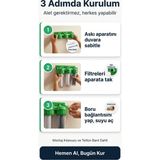 Softhydra | Daire Tipi Tesisat ve Beyaz Eşya Koruyucu Su Filtresi - 3'lü Kireç Önleyici Merkezi Temizleme Sistemi