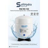 Softhydra RO-132 Ters Ozmoz Su Arıtma Tankı 12 Litre 3.2 Galon Paslanmaz Çelik Bağlantılı Depolama Tankı