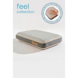 Softlife Feel Firm Visko Yastık - Ekstra Sert Visco Ortopedik Yastık 60x40x12cm - 60 x 40 cm - Beyaz