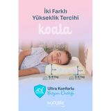 Softlife Koala Visco Çocuk Yastığı İki Farklı Yükseklikte Boyun Destekli Yastık 47x32x8/6cm