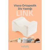 Softlife LINK Visco H Model Diz Arası Ortopedik Yastık Bacak Arası Yastık Visco Yastık 25x19x14cm