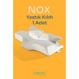 Softlife Nox Yastık Kılıfı 1 Adet 64X38X12,5 cm - Gri - Beyaz - 64*38*12,5