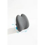 Softlife Ortopedik Visco Lüx Bel Yastığı Ofis Araba Koltuk Yastığı Bel Destek Minderi 39x39x11 cm