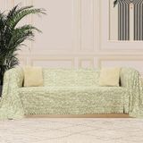 Softmicro İskandinav Desenli Boho 180x300 Cm Koltuk Örtüsü Şalı, Kanepe Örtüsü, Tv Battaniyesi Yeşil 001