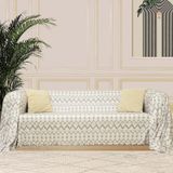 SoftMicro İskandinav Desenli Gri Koltuk Örtüsü,180x220 cm Kanepe Örtüsü, Koltuk Şalı, Tv Battaniyesi gri