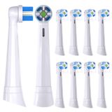 Softniillk Oral-B iO 3/4/5/6/7/8/9/10 Serisi Ultimate Clean Elektrikli Diş Fırçası Yedek Fırça Başlıkları ile Uyumlu, Oral-B iO Elektrikli Diş Fırçası için, 10'lu Paket (Beyaz)
