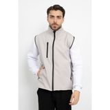 Softshell Içi Polarlı Su Geçirmez Standart Fit Yelek Rüzgar Geçirmez Tam Fermuar Kışlık Unisex - XL - Gri
