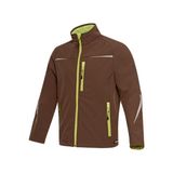 Softshell Mont - Spor Mont - 2XL - Kahverengi - Sarı