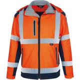 Softshell Reflektörlü Iş Montu Su Geçirmez Ceket Turuncu