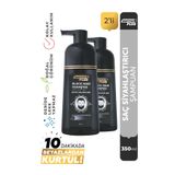 Softto Plus 2'li Black Hair Shampoo Doğal Görünüm Veren Saç Siyahlaştırıcı Anında Etkili Şampuan 350 ml