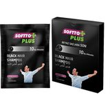 Softto Plus Siyah Şampuan Güçlendirici Etkiyle Kadınlar İçin 25 ml Tek Kullanımlık - 1