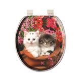 Softy Jumbo Desenli Yumuşak Klozet Kapağı Beyaz 8691580114137