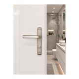 Sofuoğlu Nil Aynalı Banyo WC Kapı Kolu Çift Renk Nikel/Saten