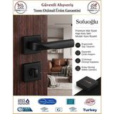 Sofuoğlu Noyan Rozetli Kapı Kolu - Mat Siyah - Orjinal Ürün - Wc Banyo