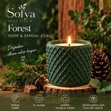 Sofya Home Studio Dekoratif El Yapımı Kokulu Mum – Özel Tasarım Mumluk - Yeşil
